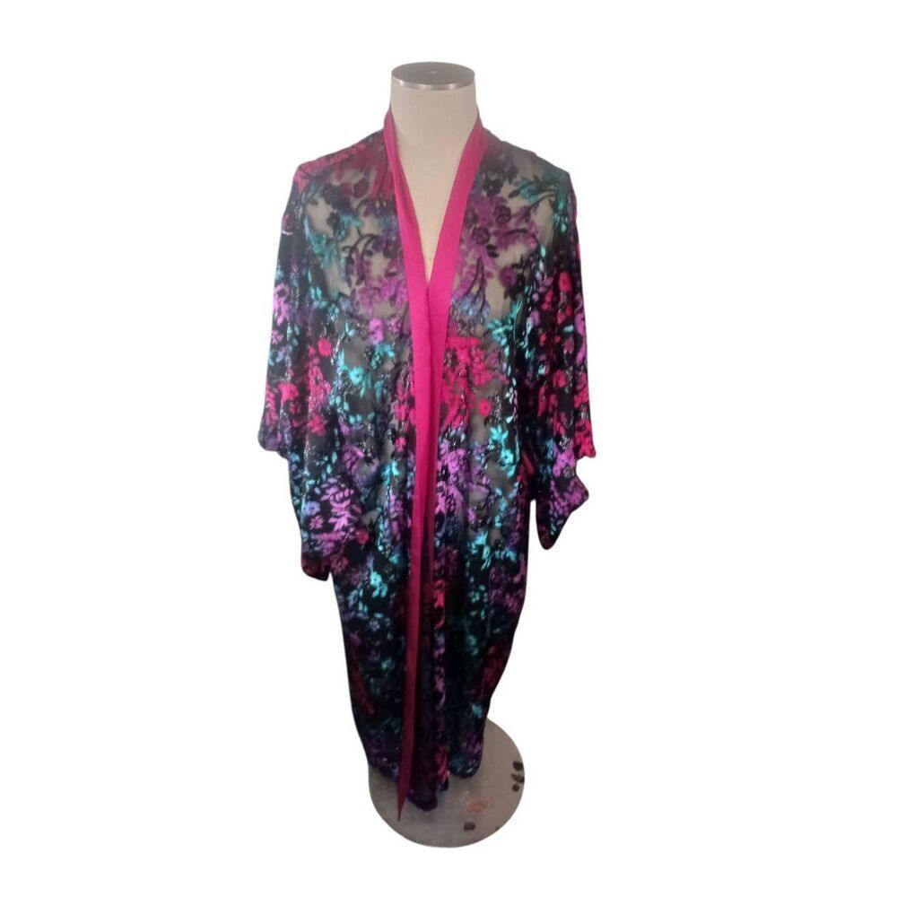 Vintage Victoria's secret kimono style rode, velvet peek a boo large no belt